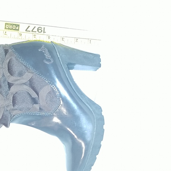 coach boots winter fall water proof quilted women's sz 8 1/2 B brown rain boot - Picture 2 of 15